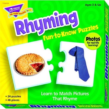 TREND ENTERPRISES TREND enterprises 090543 Rhyming Puzzle Set 90543